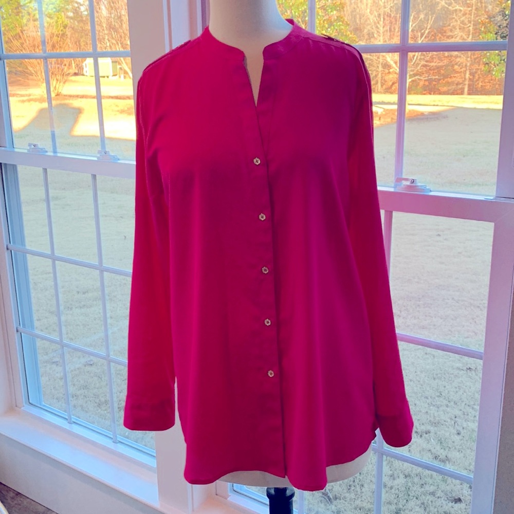 EUC Hot Pink Calvin Klein tunic size Large